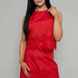 Kennedi Embroidered Eyelet Mini Skirt