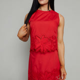 Matilda Embroidered Eyelet Tank Top
