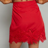 Kennedi Embroidered Eyelet Mini Skirt
