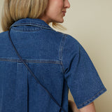Michelle Denim Mini Shirt Dress