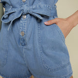 Hadley Soft Denim Sleeveless Romper