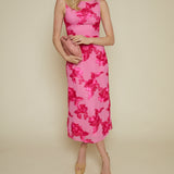 Felicia Floral Embroidered Mesh Midi Dress