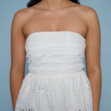 Giovanna Embroidered Pleated Top