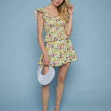 Britta Floral Smocked Peplum Top