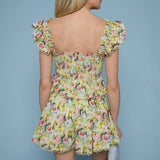 Liza Floral Pleated Shorts