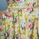Liza Floral Pleated Shorts