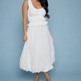 Alma Tiered Ruffle Eyelet Top