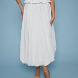 Mindee Eyelet Bubble Hem Maxi Skirt