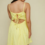 Noah Pleated Button Front Mini Dress