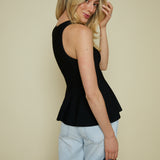 Nicolette Knit Peplum Top