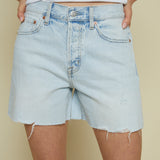 Nellie High Rise Vintage Cut Off Short - Waterfall Vintage