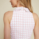 Anderson Tweed Halter Polo Mini Dress