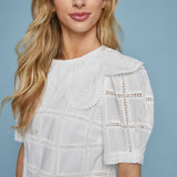 Bree Scalloped Collared Top