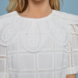 Bree Scalloped Collared Top