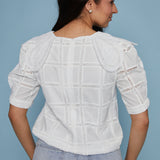 Bree Scalloped Collared Top