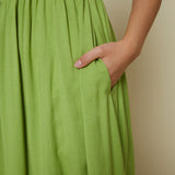 Anna Embroidered Scalloped Midi Dress