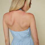 Allie Bow Halter Midi Dress