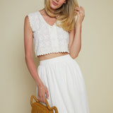 Lilibet Lace V-Neck Top