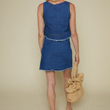 Darra Cropped Denim Top