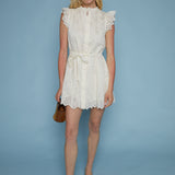 Phillipa Tie Waist Ruffle Mini Dress