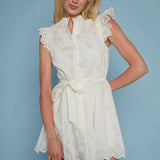 Phillipa Tie Waist Ruffle Mini Dress