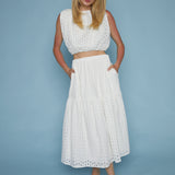 Briley Eyelet Crop Top