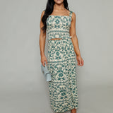 Deirdre Paisley Smocked Tank Top