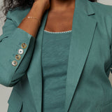 Peyton Tailored Linen Blazer