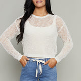 Nyra Airy Crochet Sweater