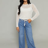 Jenna Low Slung Palazzo Jean - Expanse