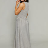 Marjorie Smocked Striped Maxi Dress