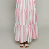Kathryn Striped Smocked Midi Skirt