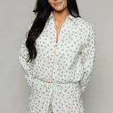 Tilly Ditsy Floral Bubble Hem Jacket