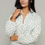 Tilly Ditsy Floral Bubble Hem Jacket