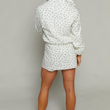 Tilly Ditsy Floral Bubble Hem Jacket