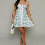 Kiley Floral Eyelet Mini Dress