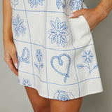 Maeve Floral Sleeveless Mini Dress