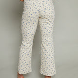 Iya Cropped Floral Flare Jeans