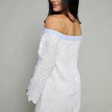 Kamari Off the Shoulder Lace Mini Dress