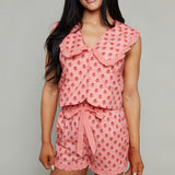 Cosette Rose Ruffle Shorts
