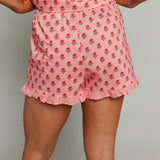 Cosette Rose Ruffle Shorts