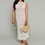 Gwen Crochet Midi Dress Cover up