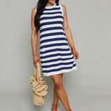 Myla Sleeveless Striped Mini Dress