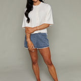 Marley High Waisted Eyelet Trimmed Short