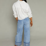 Easton Solid Linen Button Up - White
