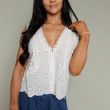Ginny Eyelet Tank Top