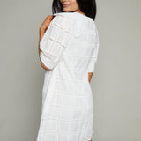 Dorthy Scalloped Crochet Mini Dress