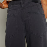 Brooks High Rise Linen Bowed Wide Leg Pant - Bristol Black