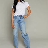 Blake High Rise Barrel Jeans - Blue Cloud