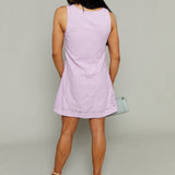 Ariana Sleeveless Summer Embroidered Mini Dress